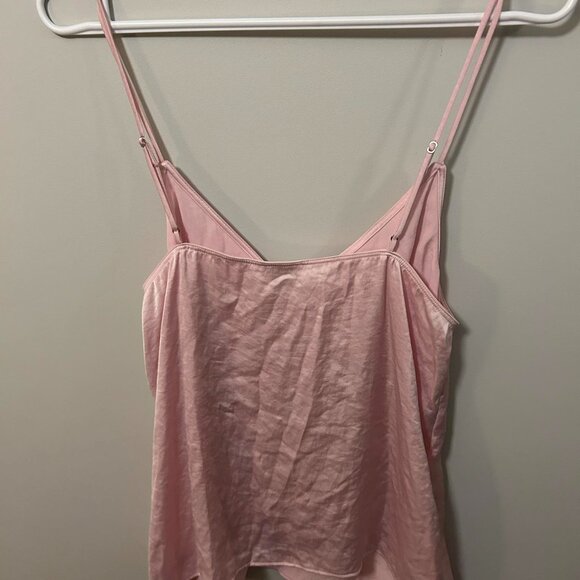 Aritzia Pink Silk Cami - Picture 2 of 3